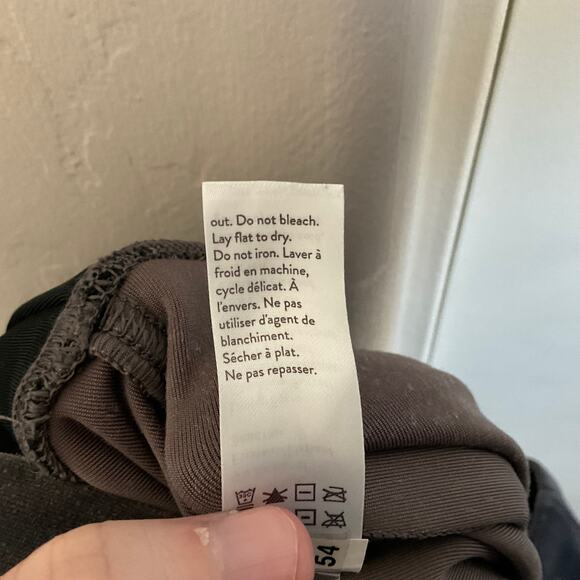 SPANX Dark Grey Velvet Full Length Leggings - Size Medium - Picture 6 of 6